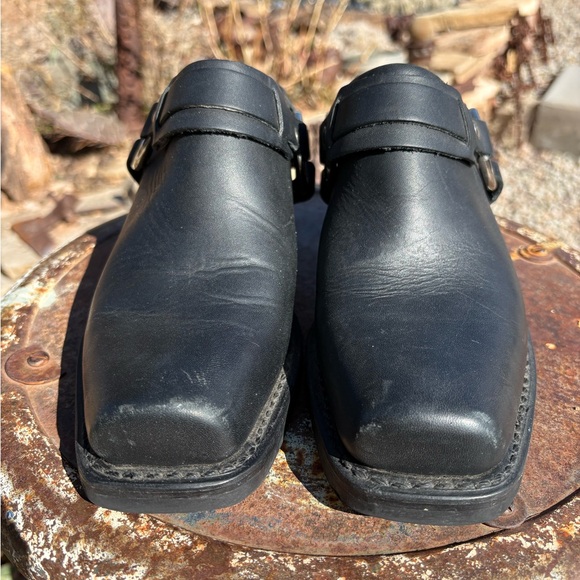 FRYE Harness Mules Black - Picture 10 of 16